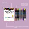 Nymixa Double-ended Nail Art Graffiti Pen Set, Quick-drying, Bright Colors, Easy to Apply and Operate for Beginners, Nail Art Tool